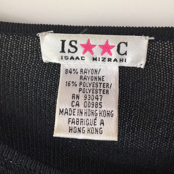 Vintage Isaac Mizrahi black sheer sparkly cardigan - Picture 3 of 3